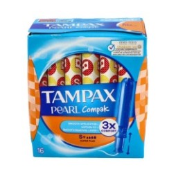 Tampax Pearl Compak Tampones Super Plus 16uds
