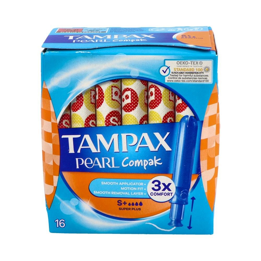 Tampax Pearl Compak Tampones Super Plus 16uds