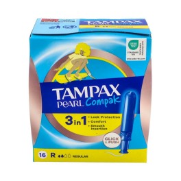 Tampax Compak Pearl Regular 16uds