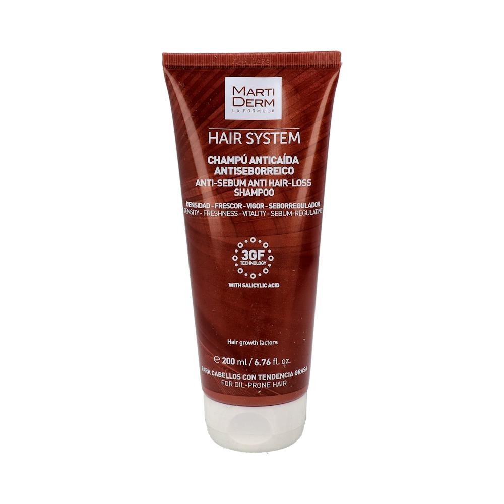 Martiderm Hair System Champú Anticaída Antiseborreico 200ml