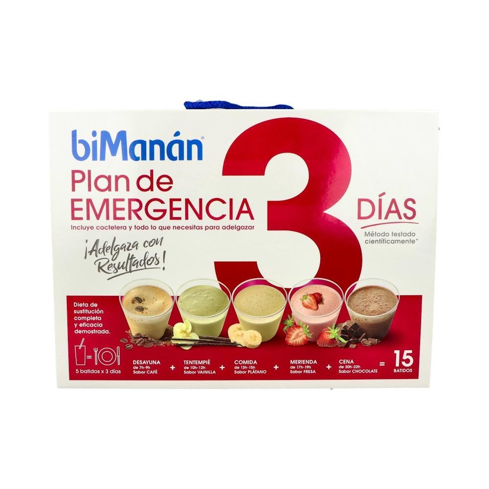 BiManán Plan de Emergencia 3 Días 15 batidos