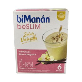 BiManán Batido Sustitutivo Sabor Vainilla 6uds