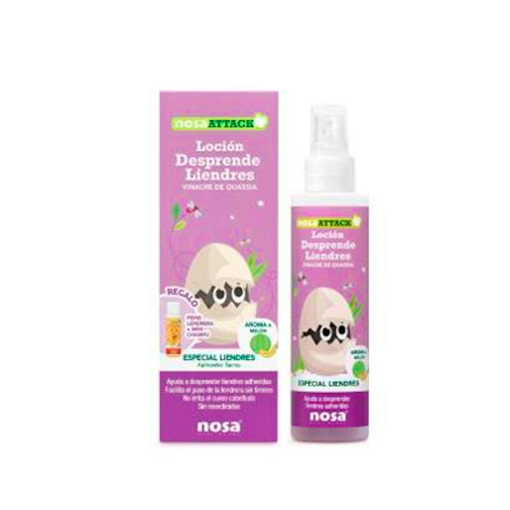 Nosa Attack Loción Desprende Liendres Vinagre de Quassia Aroma Melón 150ml
