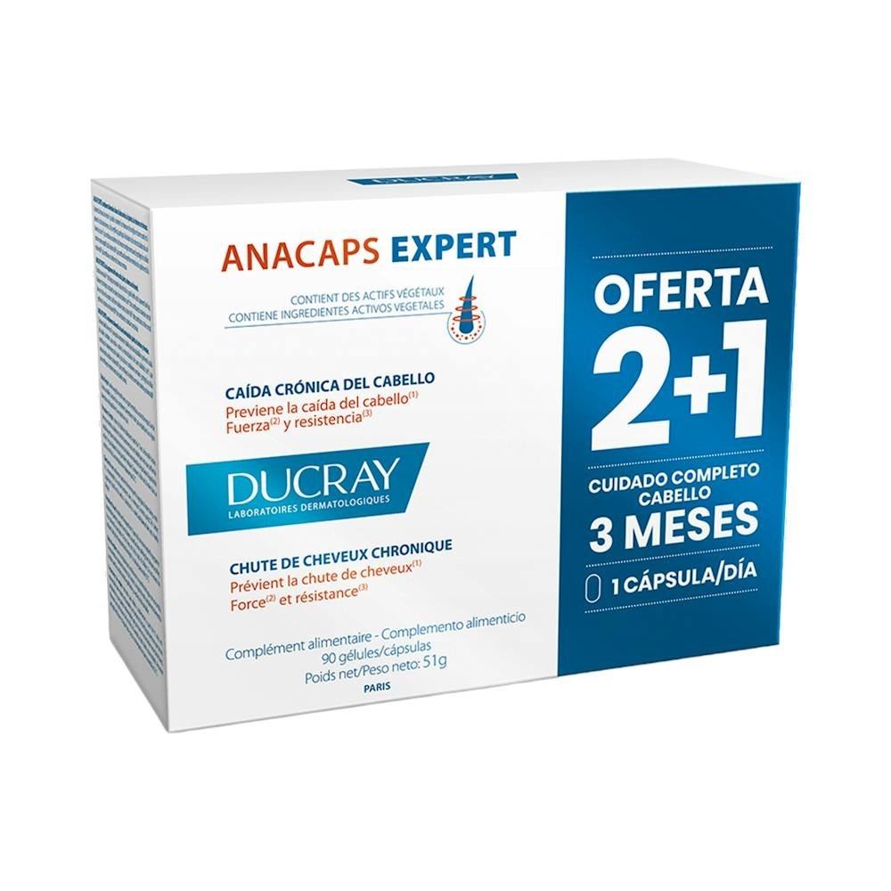 Ducray Anacaps Expert Caída del Cabello Crónica 90caps