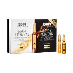 ISDIN Isdinceutics Flavo-C Pack Ultraglican 10amp + Melatonin 10amp