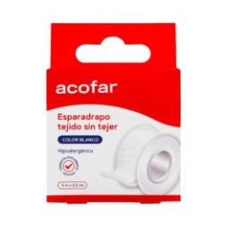 Acofar esparadrapo tejido color piel 5x5cm 1ud