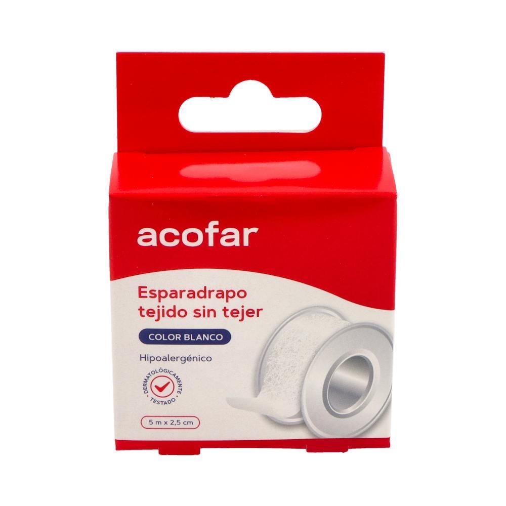 Acofar esparadrapo tejido sin tejer blanco 5x2,5cm 1ud