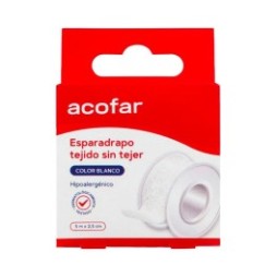 Acofar esparadrapo tejido sin tejer blanco 5x5cm 1ud
