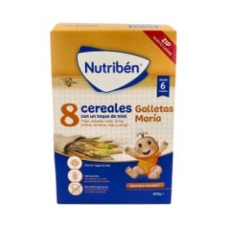 Nutribén 8 cereales con miel y galletas 600g