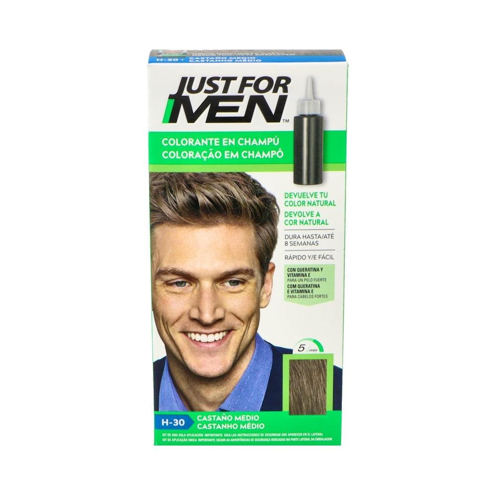 Just For Men champú colorante castaño medio 30ml
