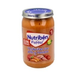 Nutribén Potito pollo, ternera y verduras 250g