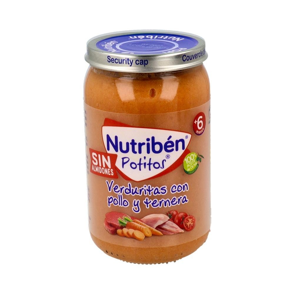 Nutribén Potito pollo, ternera y verduras 250g