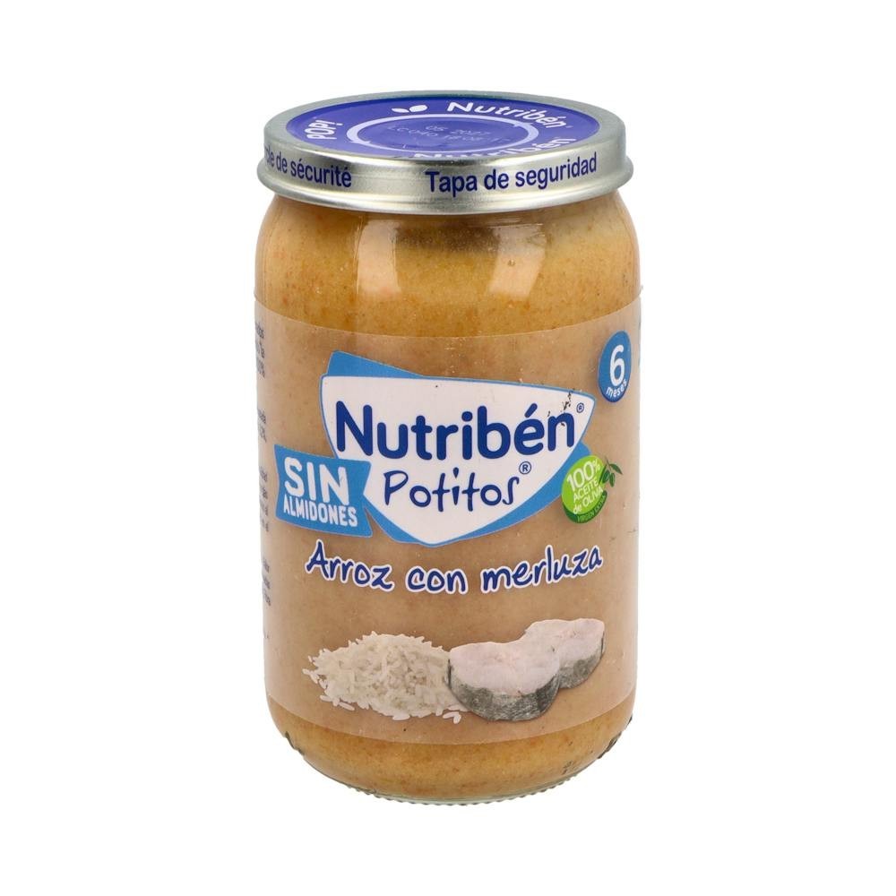 Nutribén Potitos Sin Almidones Arroz con Merluza +6m 235g