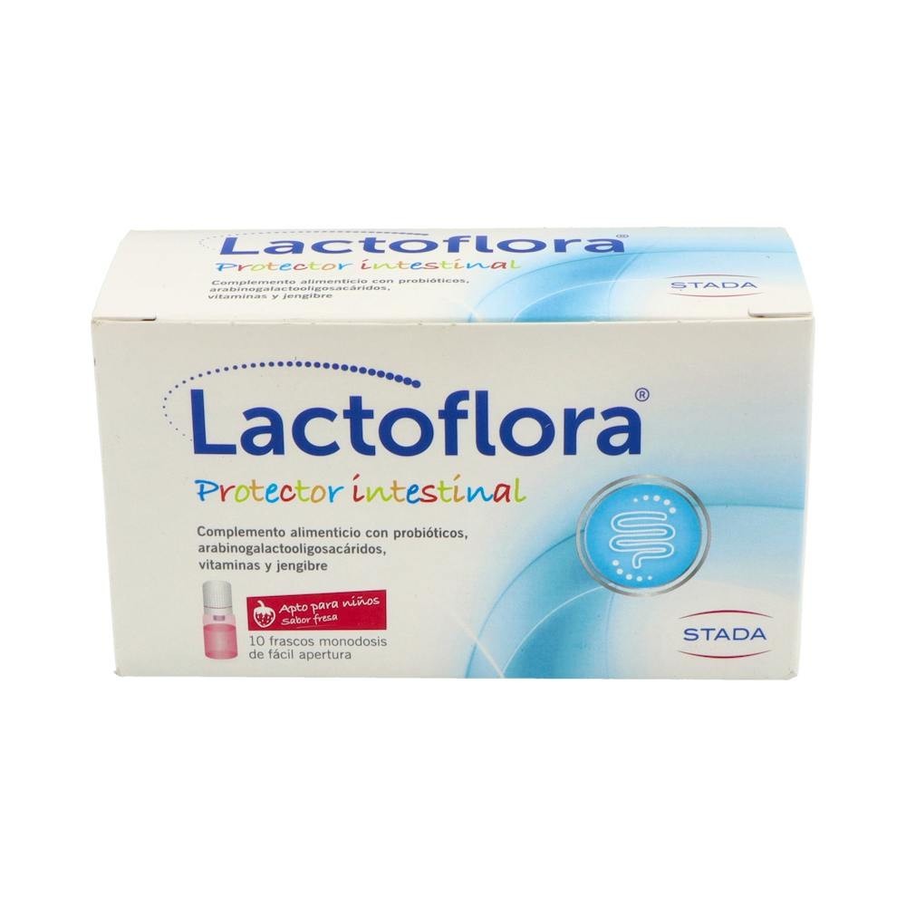 Lactoflora Protector Intestinal Niños Sabor Fresa 10 frascos