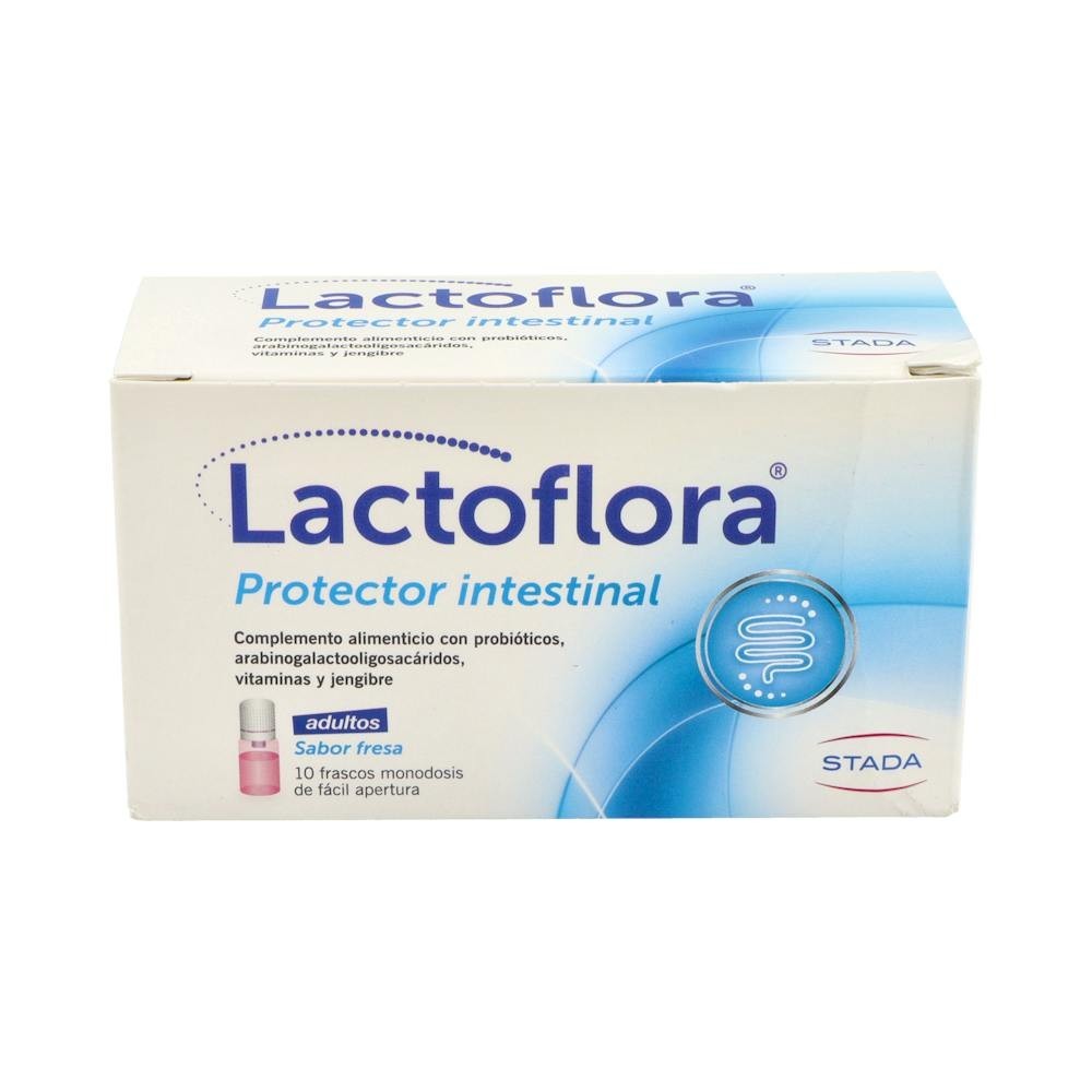Lactoflora Protector Intestinal Adulto Sabor Fresa 10 frascos