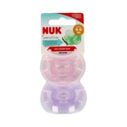 Nuk Chupete Silicona Sensitive 0-6M 2uds