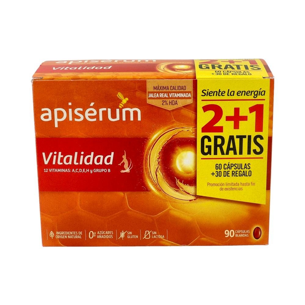 Apisérum Pack Vitalidad 3 meses 90caps