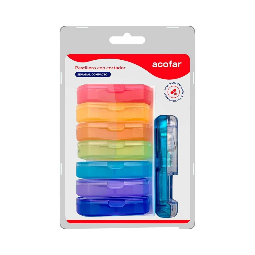 Acofar Pastillero Compacto Semanal + Cortador