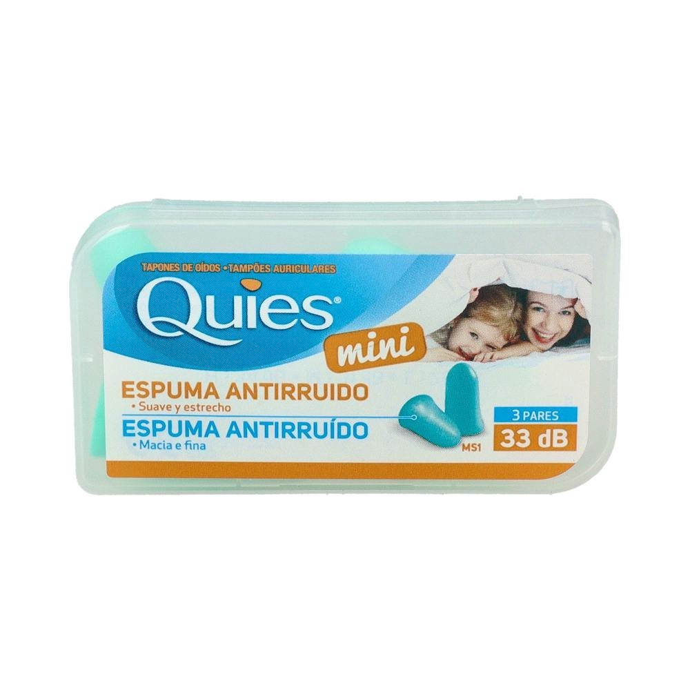 Quies Tapón Espuma Mini 33 dB (3 pares)
