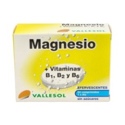 Vallesol magnesio y vitaminas 24comp efervescentes
