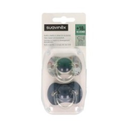 Suavinex Chupete Prints Fisiológico Silicona SX Pro +18m 2uds