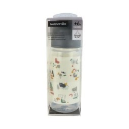 Suavinex Biberón Prints Fisiológico Sx Pro Silicona Denso +6M 360ml 1ud