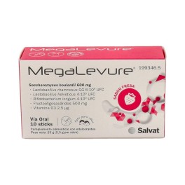 MegaLevure Sabor Fresa 10uds