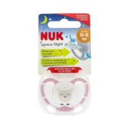 Nuk Chupete Silicona Space Night 0-6M 1ud