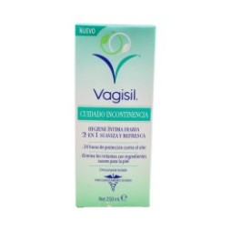 Vagisil Cuidado Incontinencia Higiene Íntima 2 en 1 Suaviza y Refresca 250ml
