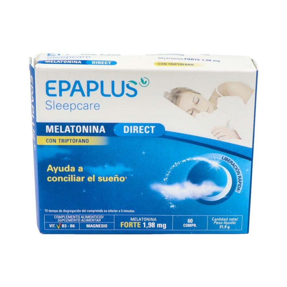 Epaplus Sleepcare Sueño Direct Melatonina con Triptófano 60 comprimidos