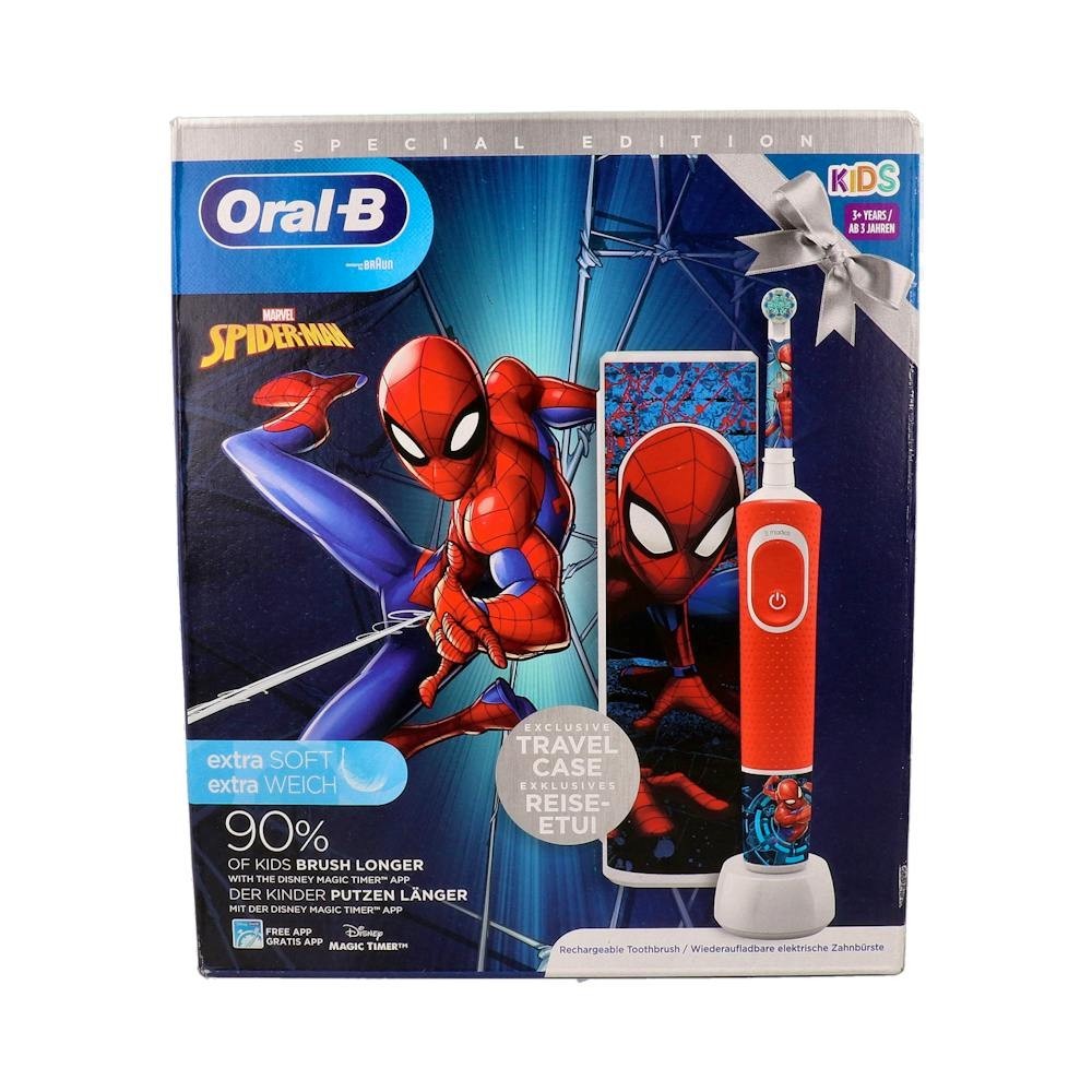 Oral-B Vitality Kids Box Spiderman Cepillo Recargable 1ud + Estuche