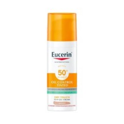 Eucerin Sun Oil Control Tinted Dry Touch Gel-Crema Tono Medio SPF50+ 50ml