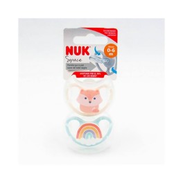 Nuk Pack Space Chupetes Silicona 0-6m 2uds
