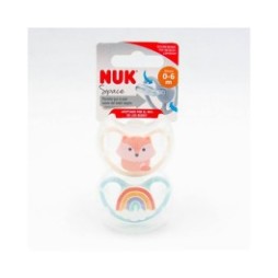 Nuk Pack Space Chupetes Silicona 0-6m 2uds