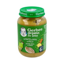 Gerber Organic Guisantes y Patata con Pollo 190g