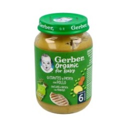 Gerber Organic Guisantes y Patata con Pollo 190g