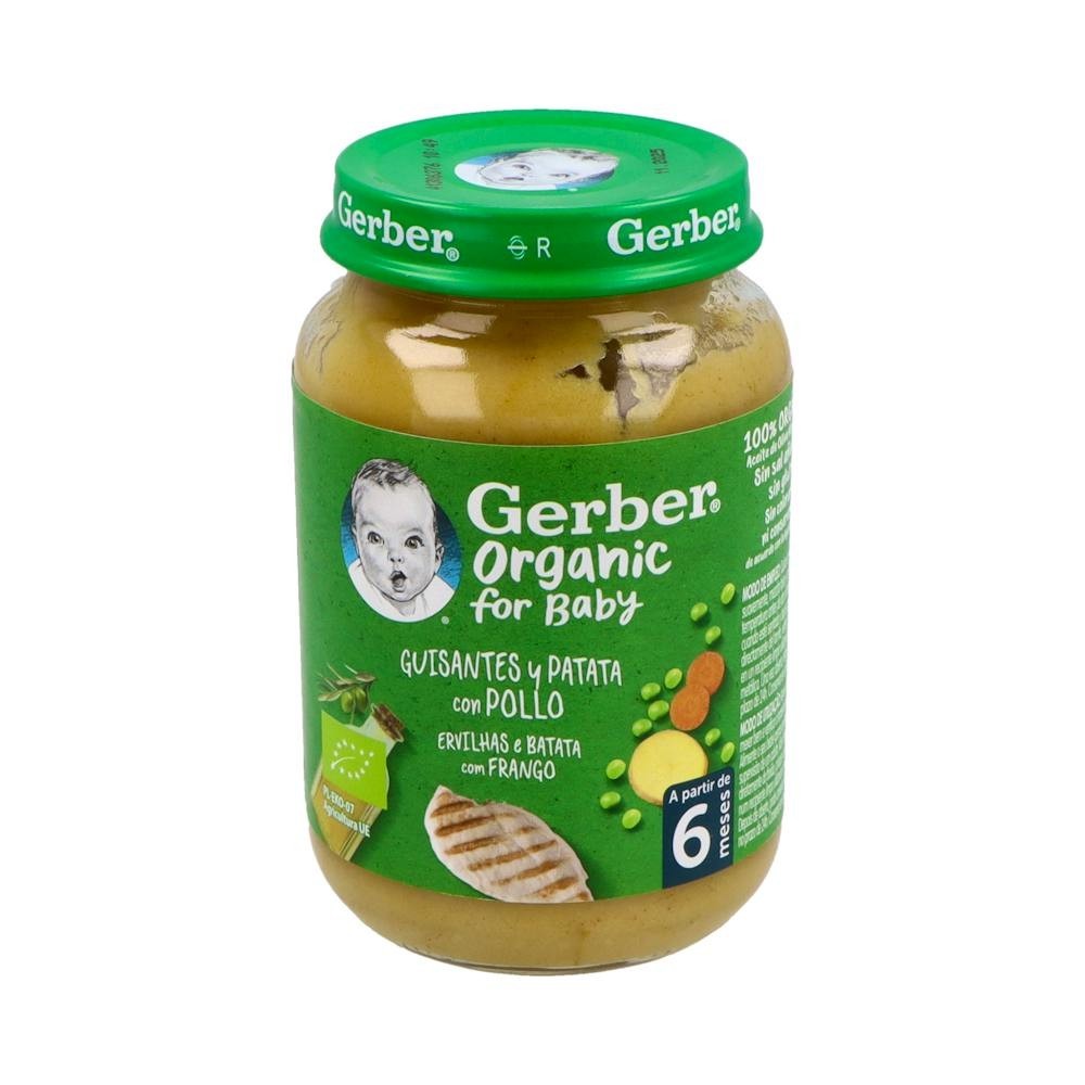 Gerber Organic Guisantes y Patata con Pollo 190g