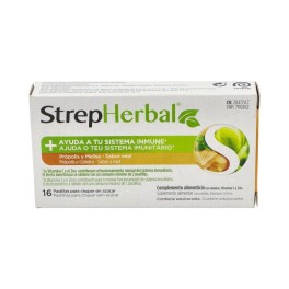 StrepHerbal Própolis y Melisa Sabor Miel 16comp