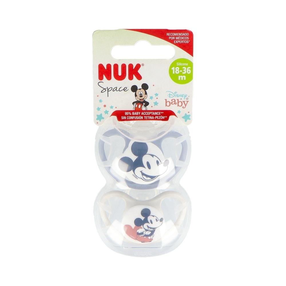 Nuk Space Chupete Mickey 18-36M 2uds