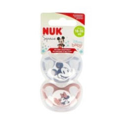 Nuk Space Chupete Silicona Minnie 18-36M 2uds