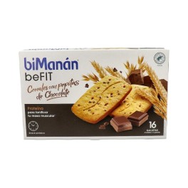 BiManán beFIT Proteína Galletas Cereales con pepitas de chocolate 16uds