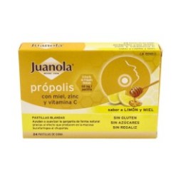 Juanola Própolis con Miel, Zinc + Vitamina C 24uds
