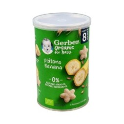 Gerber Organic Puffs Snacks de Cereales con Plátano 35g