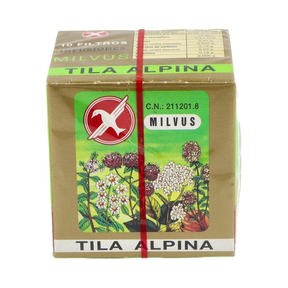 Milvus Tila Alpina infusiones 10 bolsas
