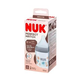 Nuk Perfect Match Biberón Silicona Pp 0M+ Algodón 150ml 1ud