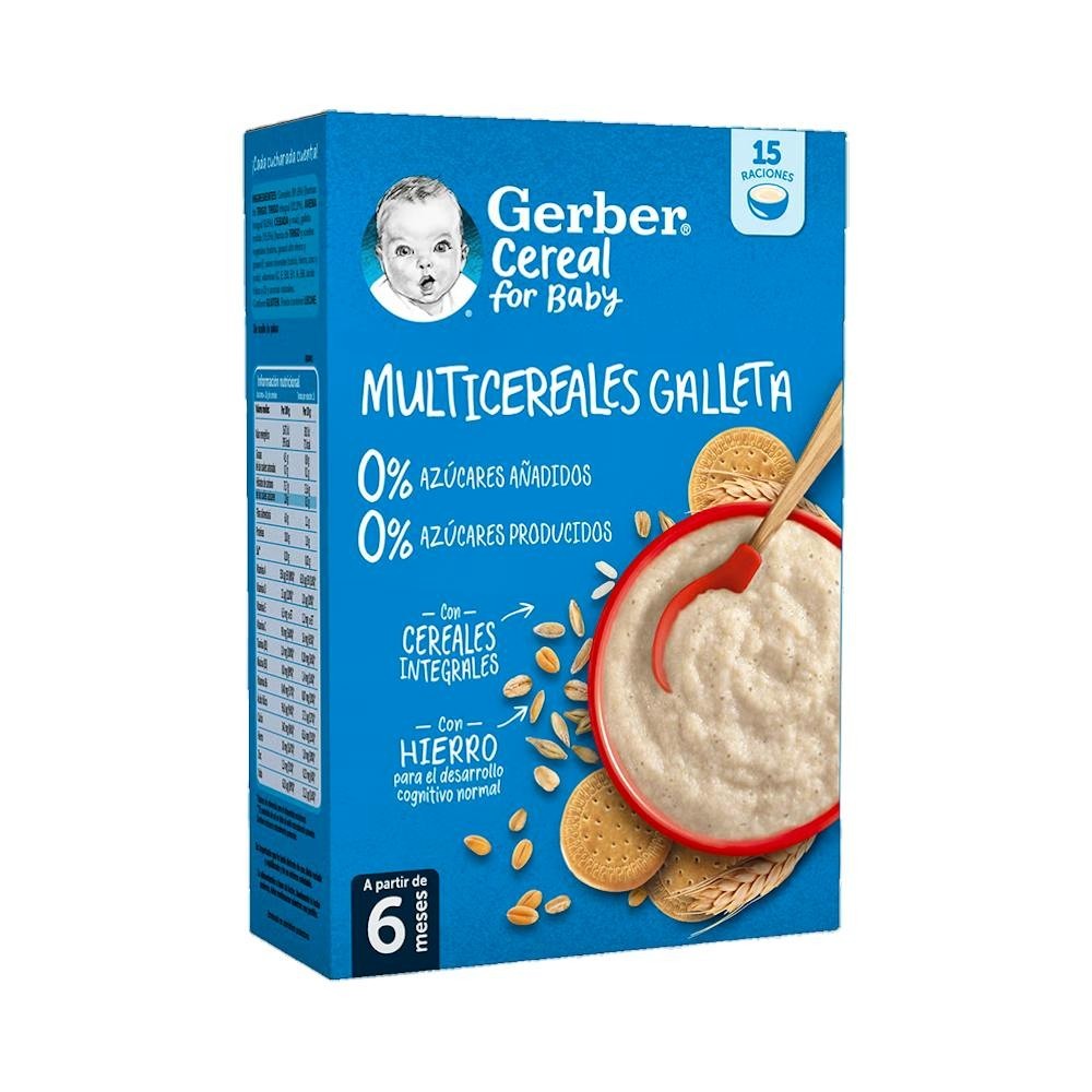 Gerber Multicereales 0% 0% Galleta 270g