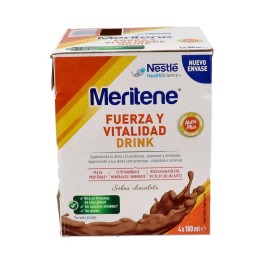 Meritene Fuerza y Vitalidad Drink Chocolate 4x180ml