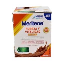 Meritene Fuerza y Vitalidad Drink Chocolate 4x180ml