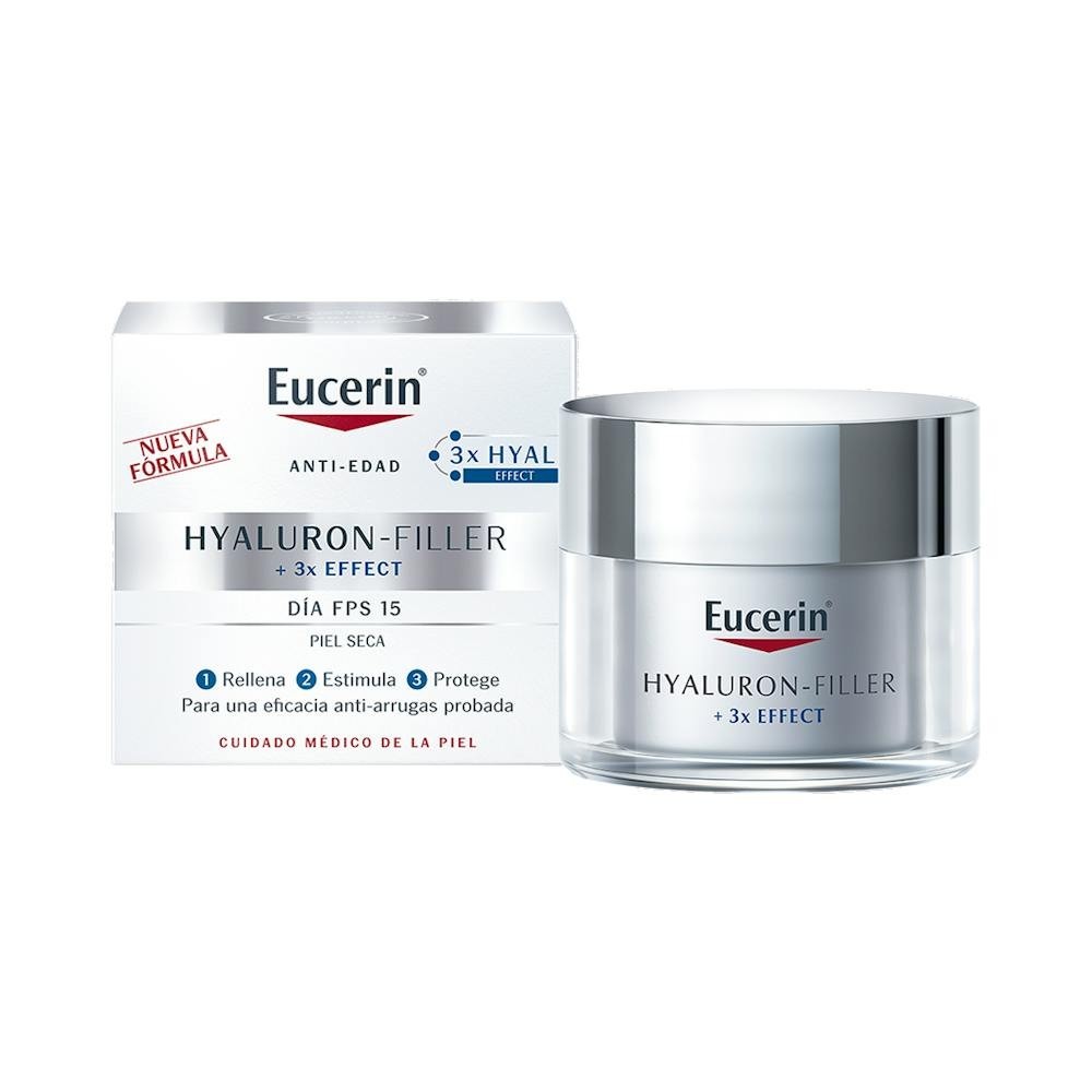 Eucerin Hyaluron-Filler 3x Effect Crema Día SPF15 Piel Seca 50ml