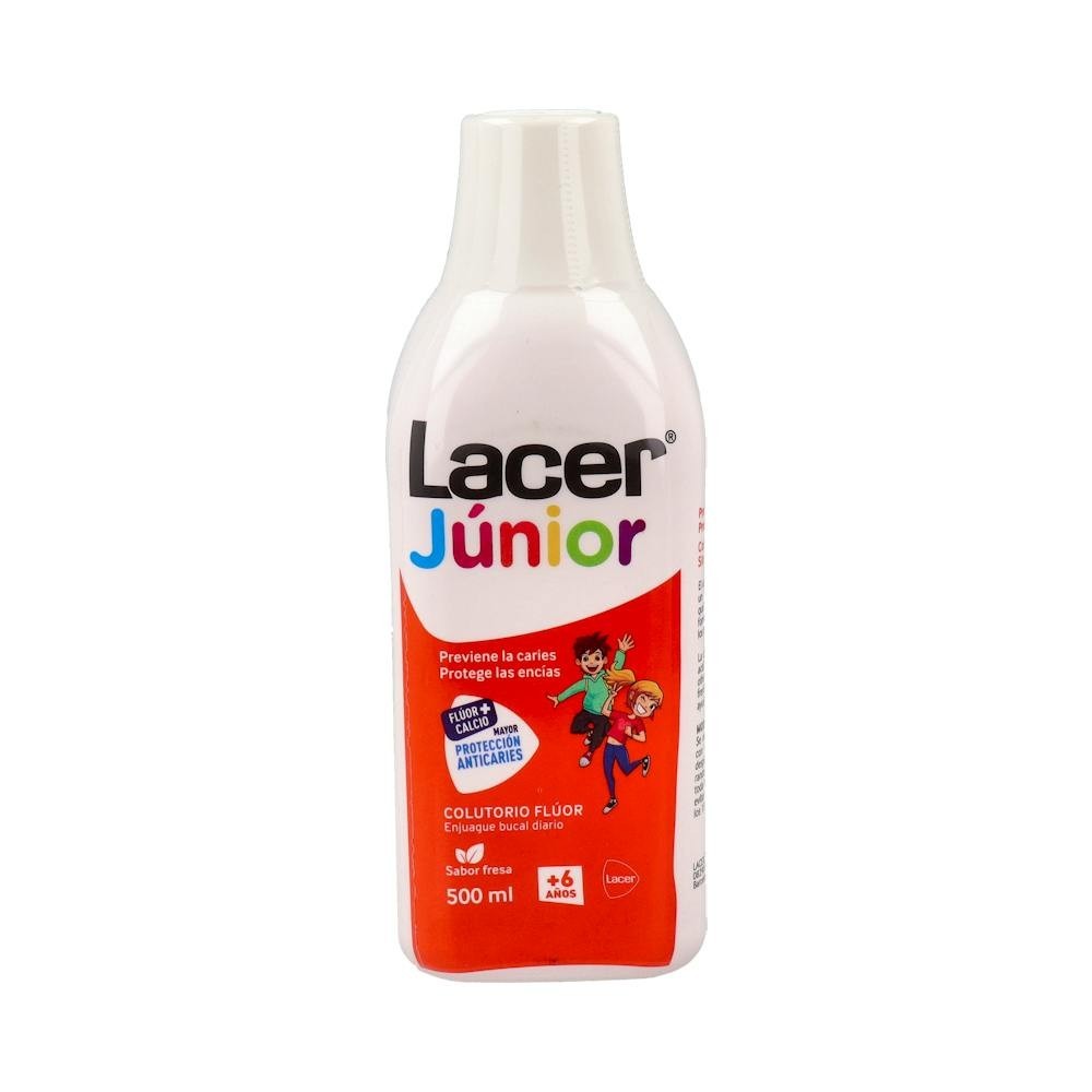 Lacer Júnior Colutorio Diario Flúor Fresa 500ml